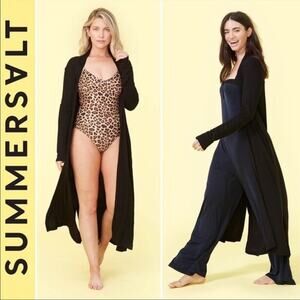 Summersalt Throw & Go Black Duster Small